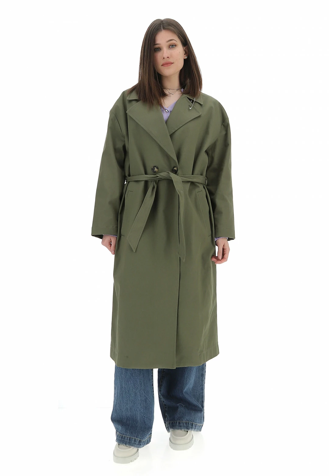 Trench Lungo Dixie Stampa Retro Kbbtuqi - immagine 2