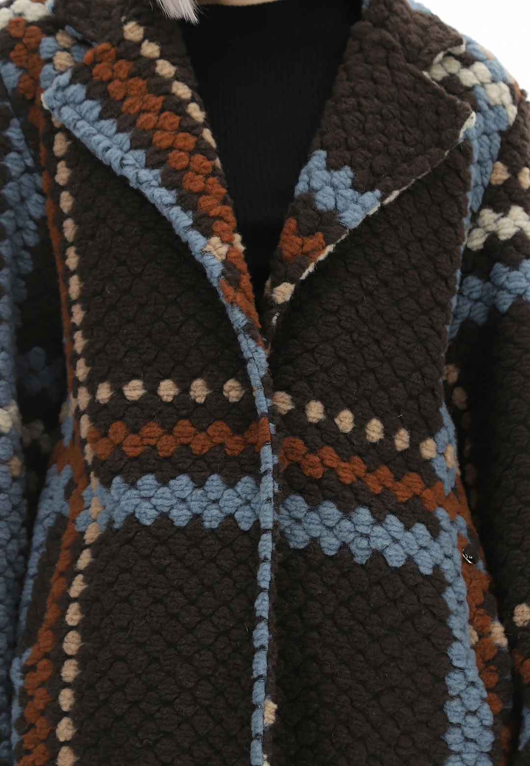 EKS Cappotto Bottonatp Multicolor èks - immagine 4