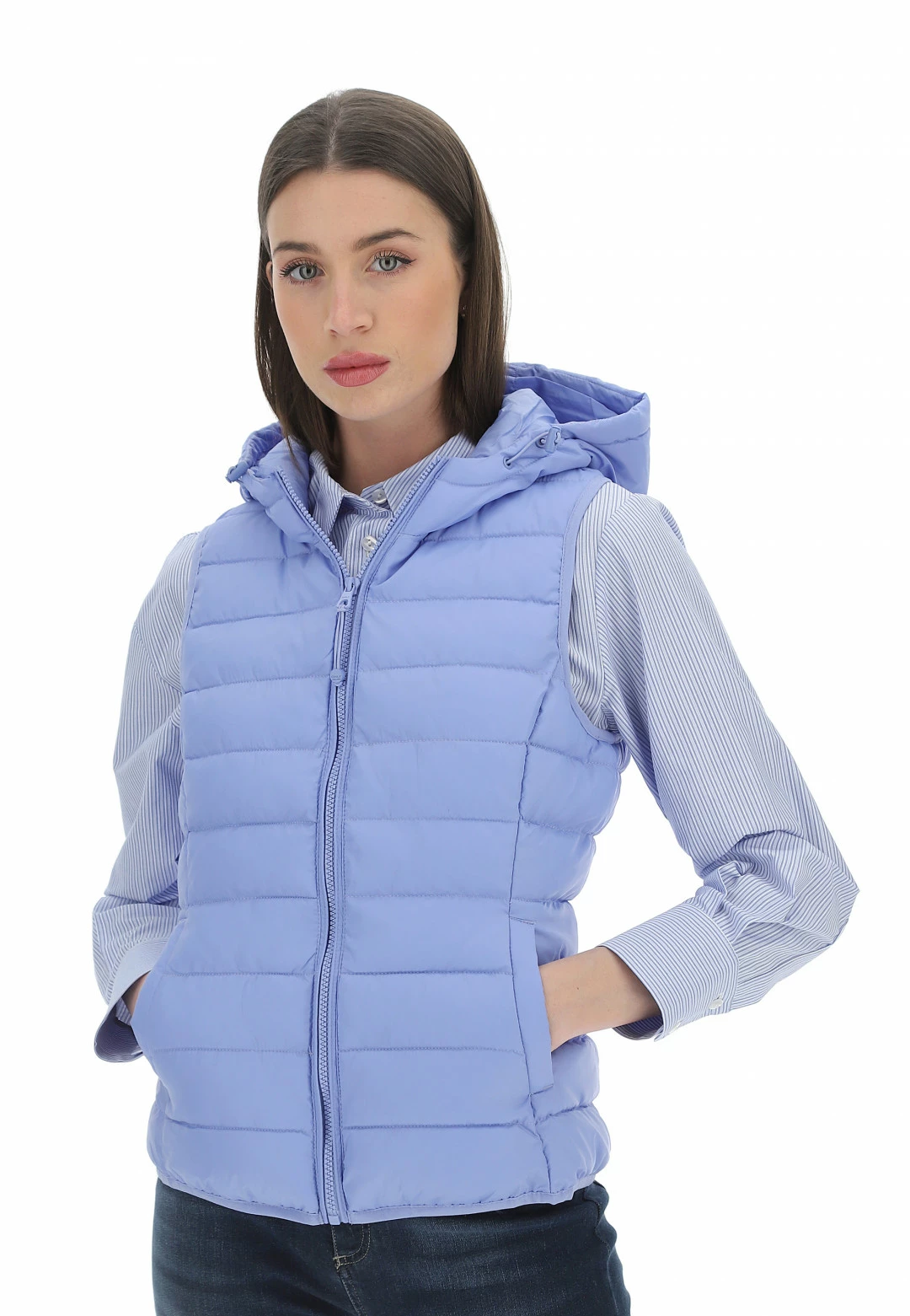 Gilet Imbottito Con Cappuccio Only Donna - immagine 13