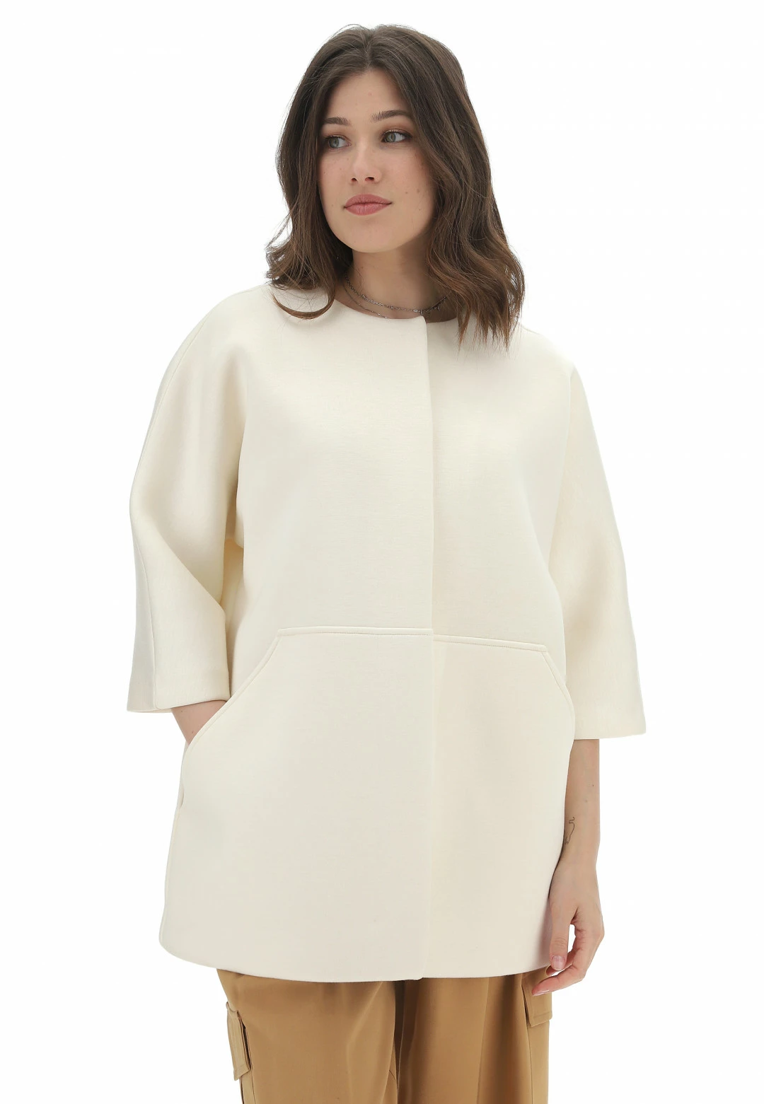 Cappottino Hox Donna Con Manica A 3/4 E Tsche Frontali - immagine 6