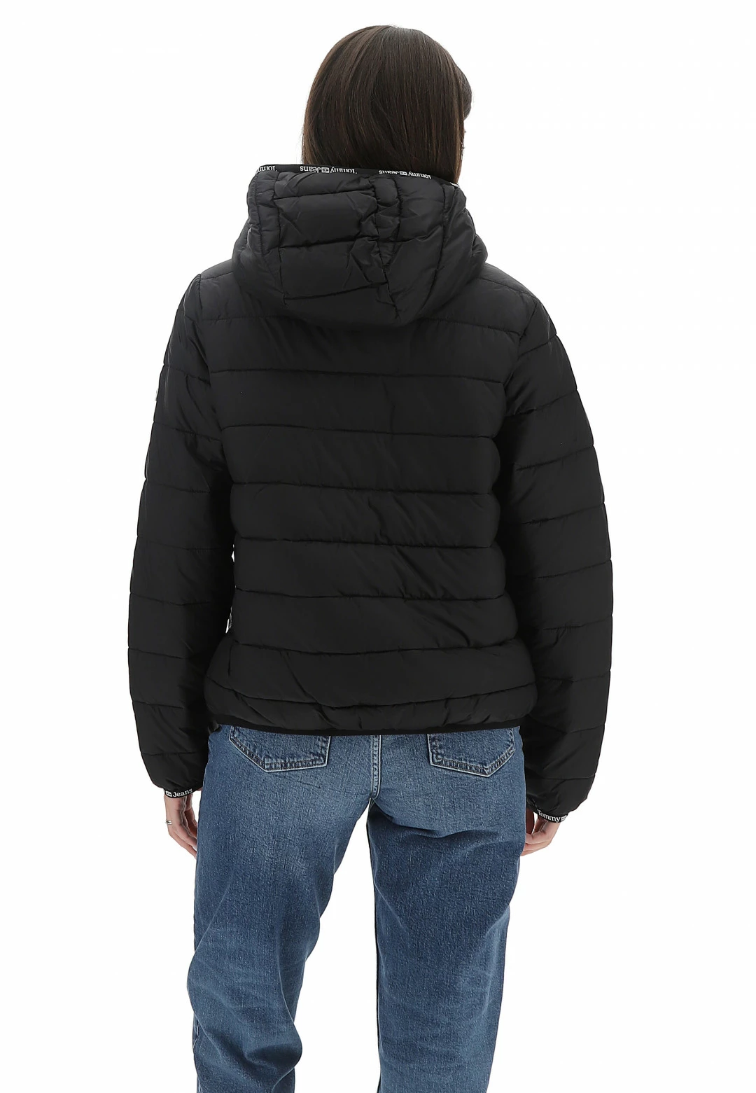 Tommy Hilfiger Jeans Giubbino Imbottito Con Cappuccio Tommy Jeans Con Bordi Loggatti - immagine 9