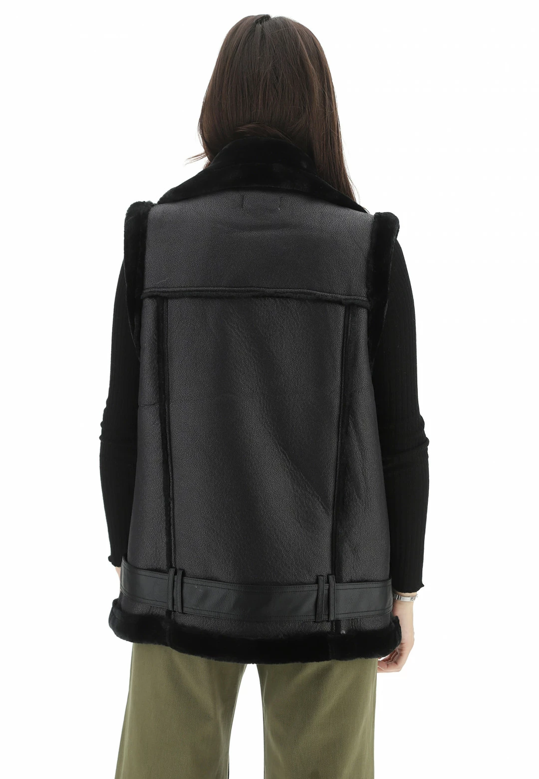 Gilet Simil Montone Smanicato Softy - immagine 3