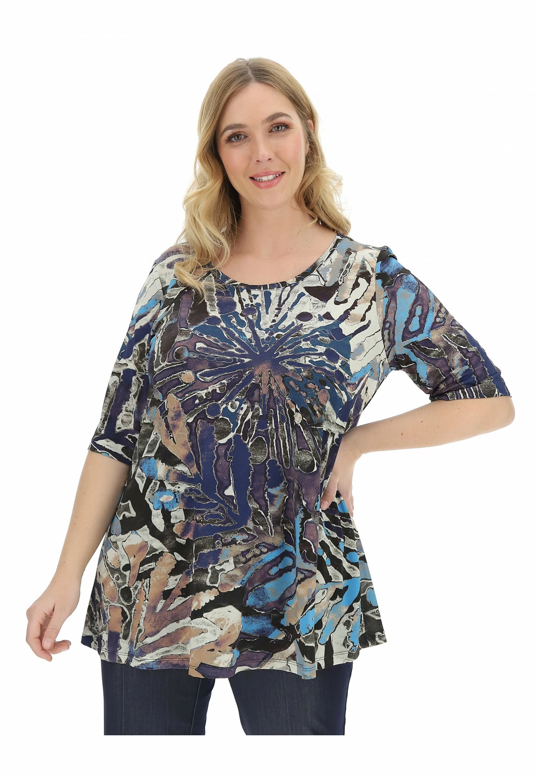 FOLLIA T-shirt In Maglina Fantasia Etnica - immagine 7