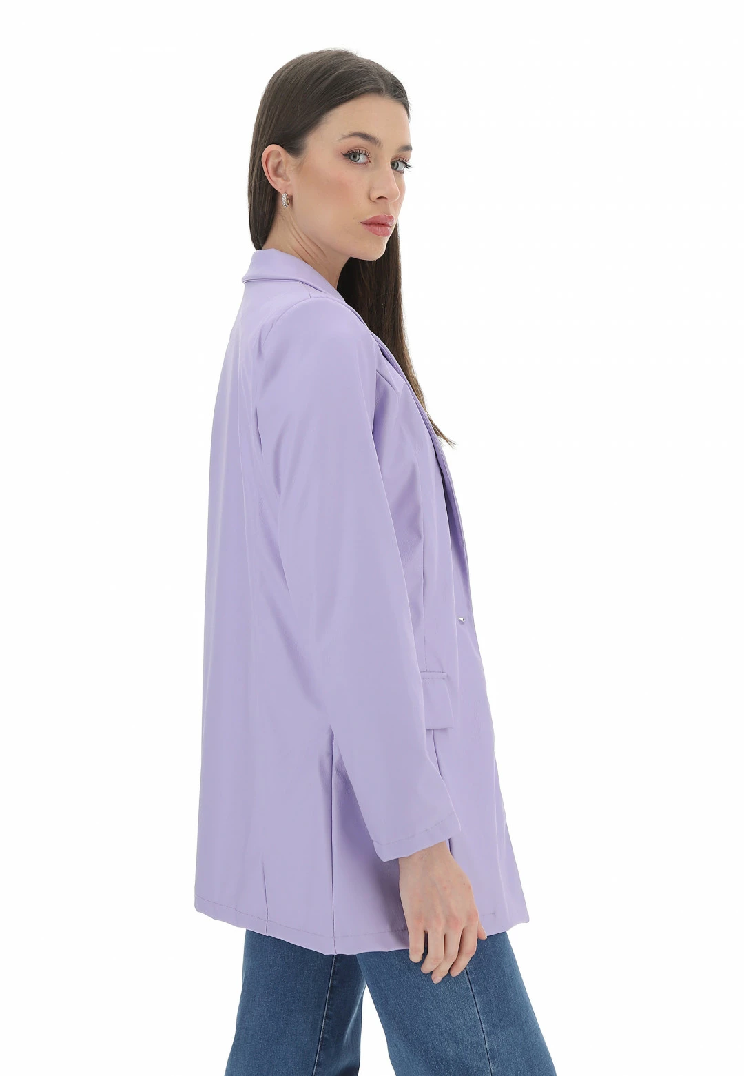 VIC BEE Blazer Similpelle Un Bottone Vicbee - immagine 8