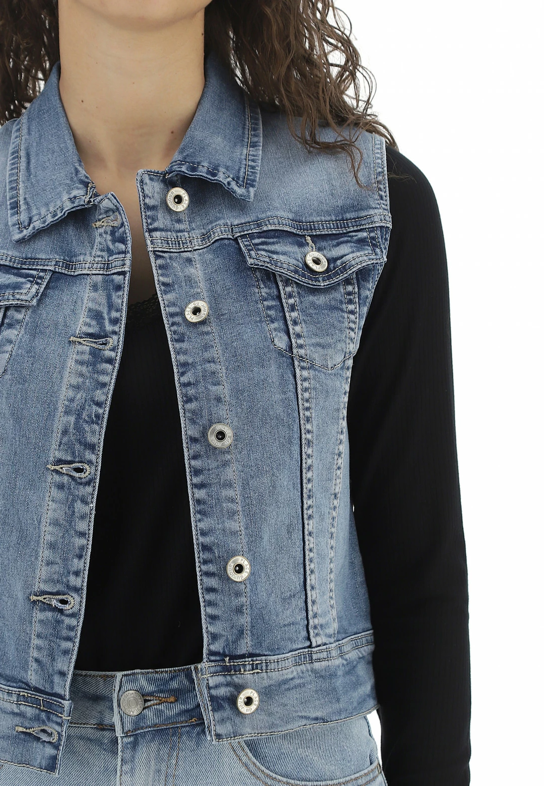 Gilet Denim Place Du Jour Donna - immagine 4