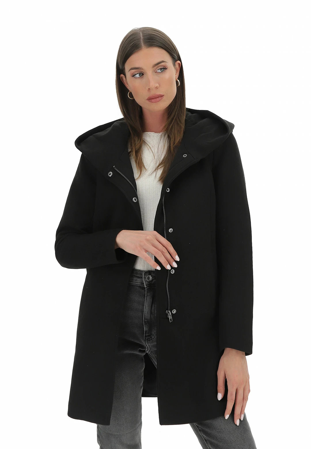 Cappottino Primo Peso Con Cappuccio Only Donna - immagine 7