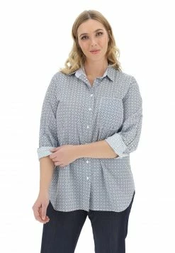 Camicia Manica Lunga Etichetta Fantasia Rombo