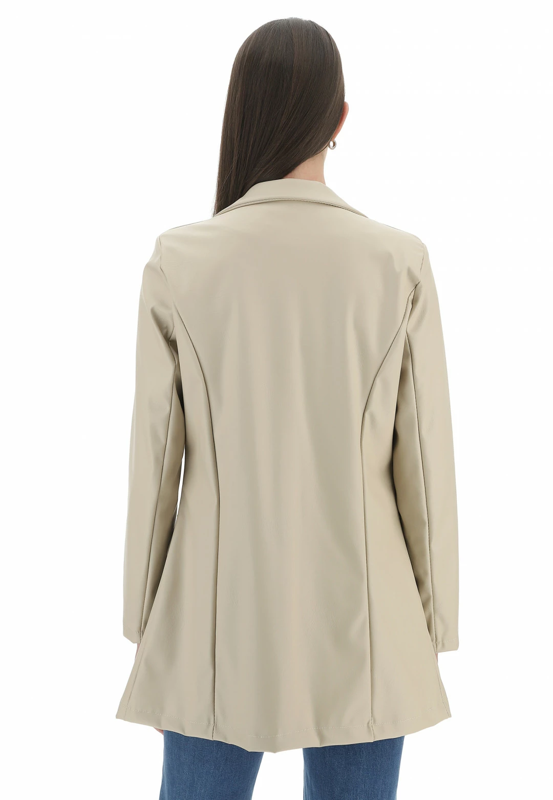 VIC BEE Blazer Similpelle Un Bottone Vicbee - immagine 3