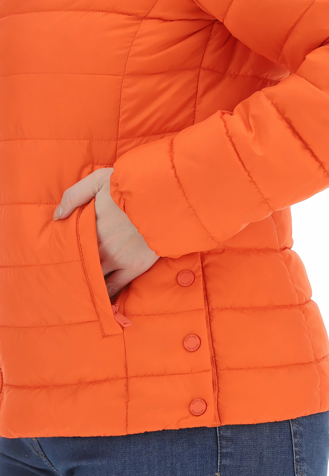 Giubbino Light Tom Tailor Con Collo A Fascia - immagine 5