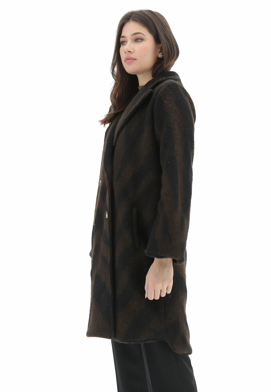 Cappotto Doppiopetto Zebrato Age Donna - immagine 8