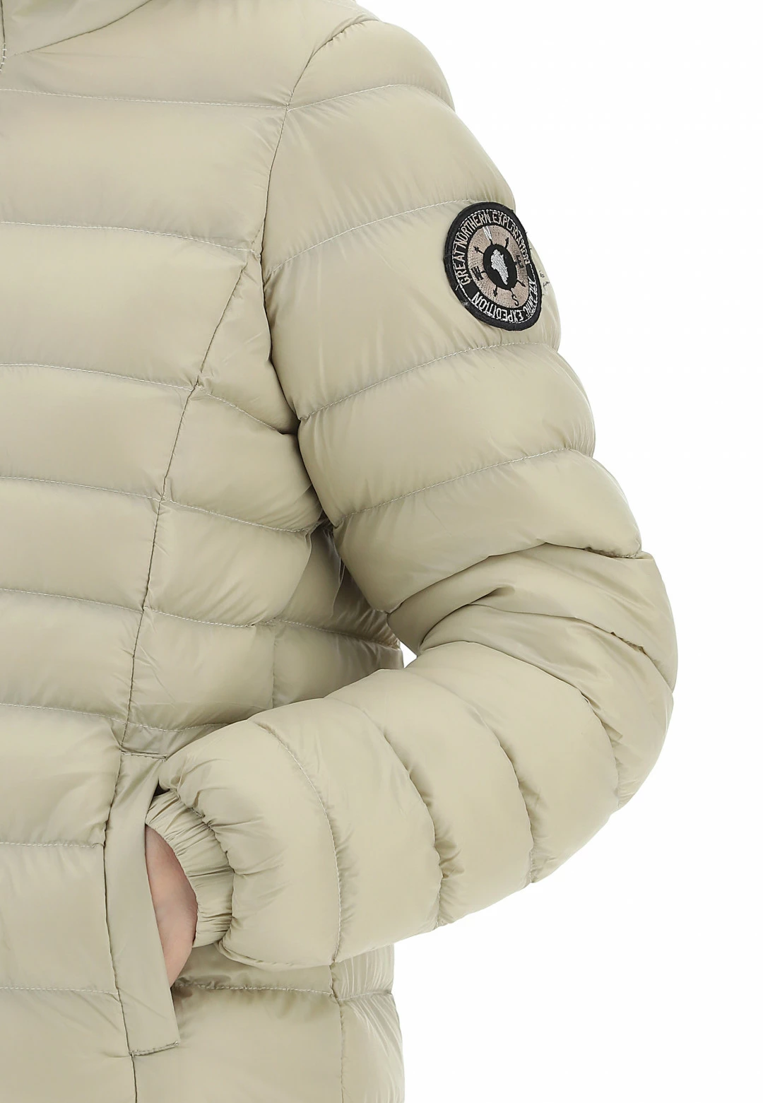 BRAVESOUL Giobotto Lungo 100 Grammi Brave Soul Con Cappuccio Donna - immagine 5