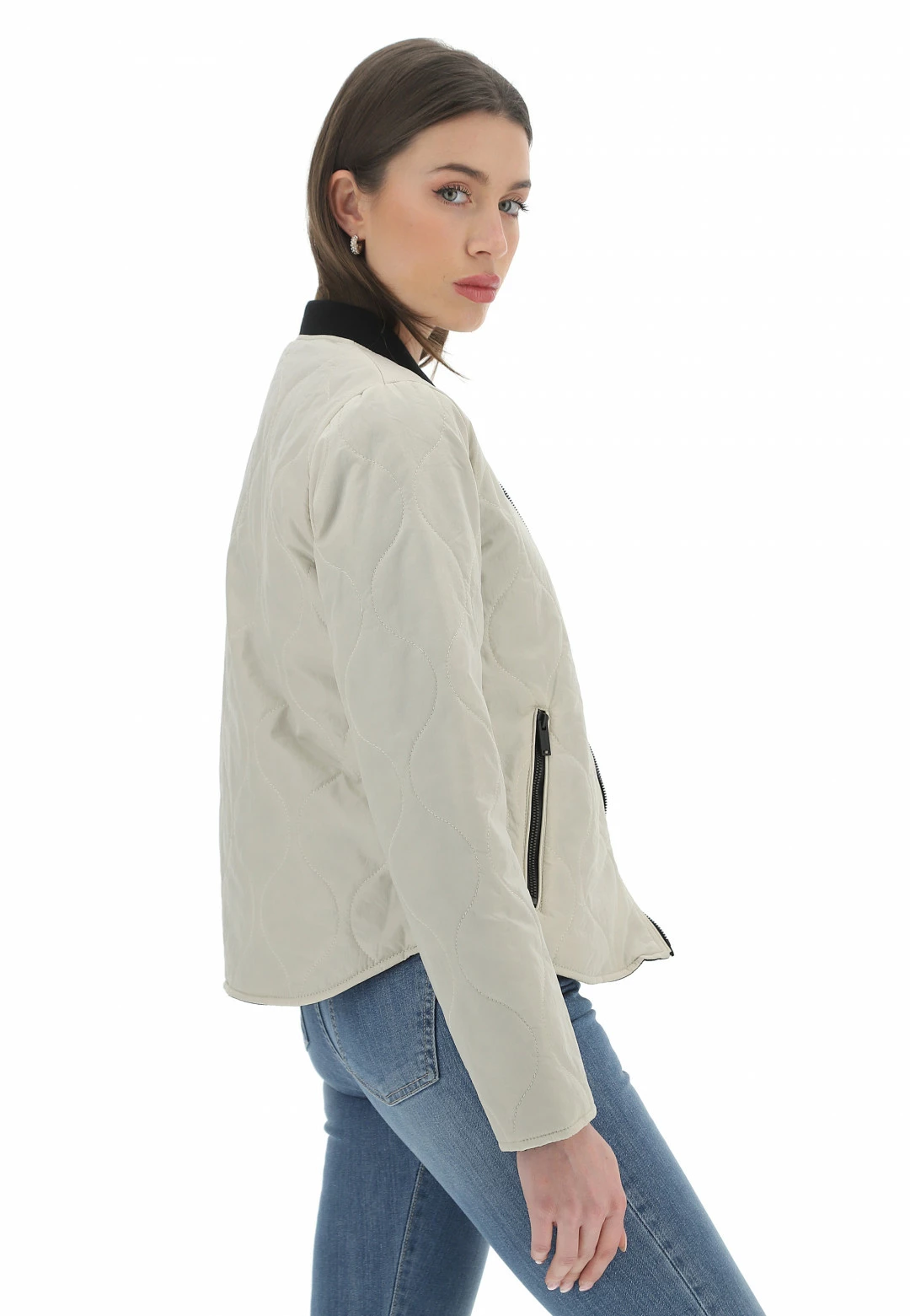 Giubbino Trapuntato Profili Contrasto Rino & Pelle - immagine 2