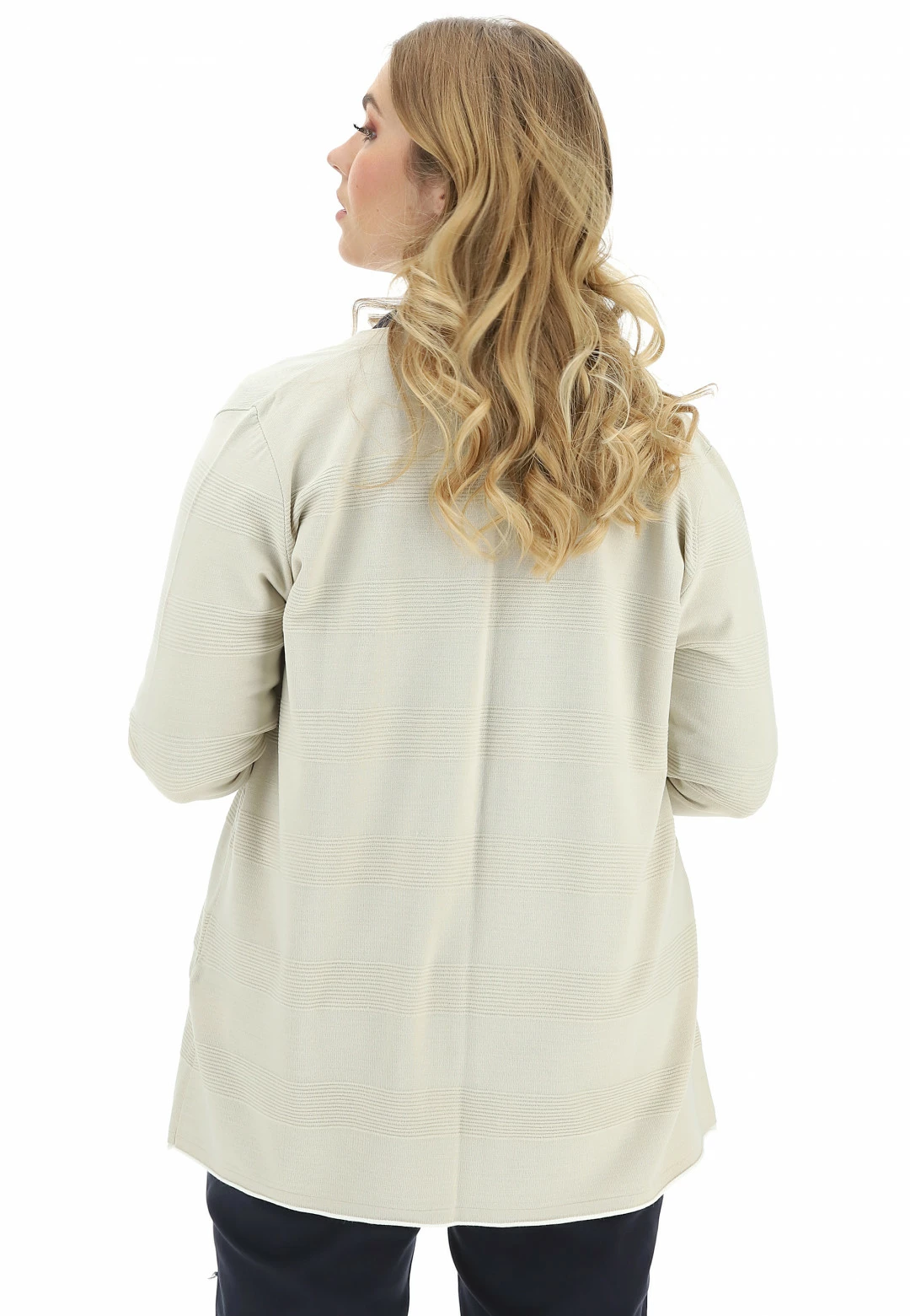 BE BLUE ENEMY Cardigan Aperto Blue Enemy Art.9360 Con Riga - immagine 8