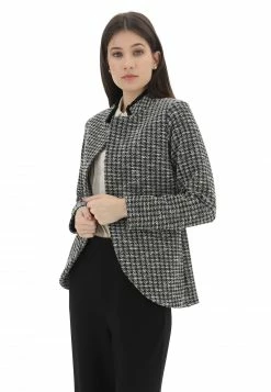 M&L MAIN & LAND Giacca Pied De Poule Filo Lurex Main & Land Donna