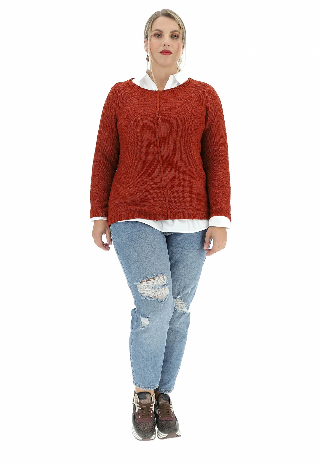 Maglione Girocollo In Fettuccina Only Carmakoma - immagine 10