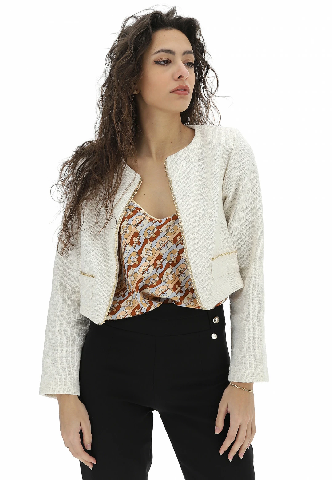 EKS Giacchina Tweed Profilo Catena èks - immagine 2