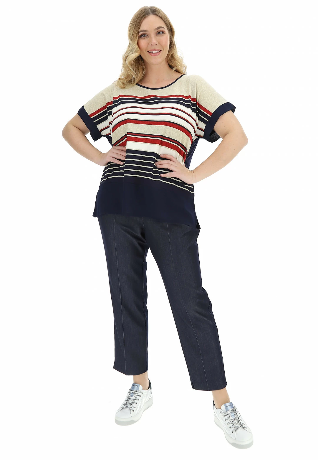 T-shirt Manica Scesa Lara Prince Con Lurex - immagine 5