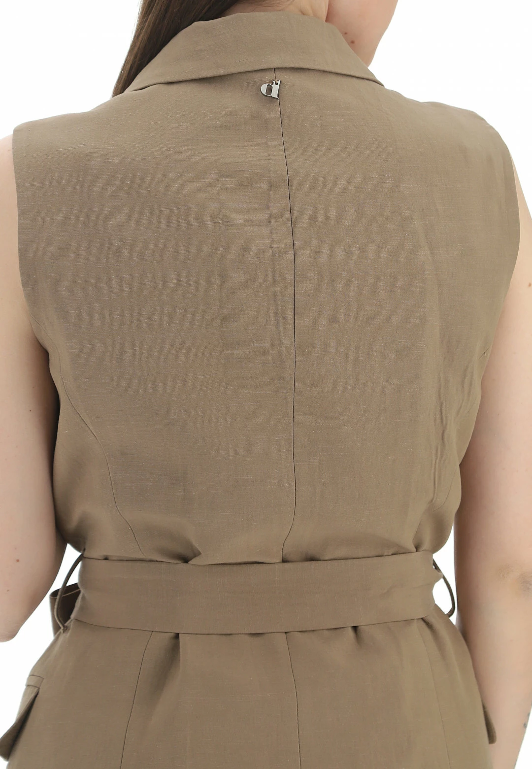 Gilet Misto Viscosa E Lino Dixie Donna - immagine 6