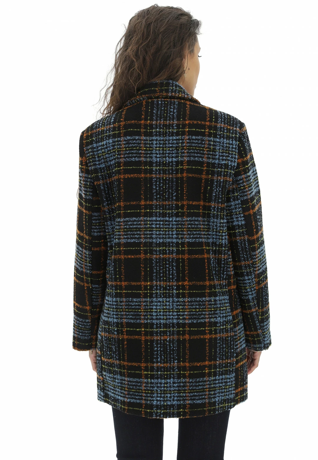 PINK PEPPER Cappottino Doppiopetto Quadri Visii - immagine 3