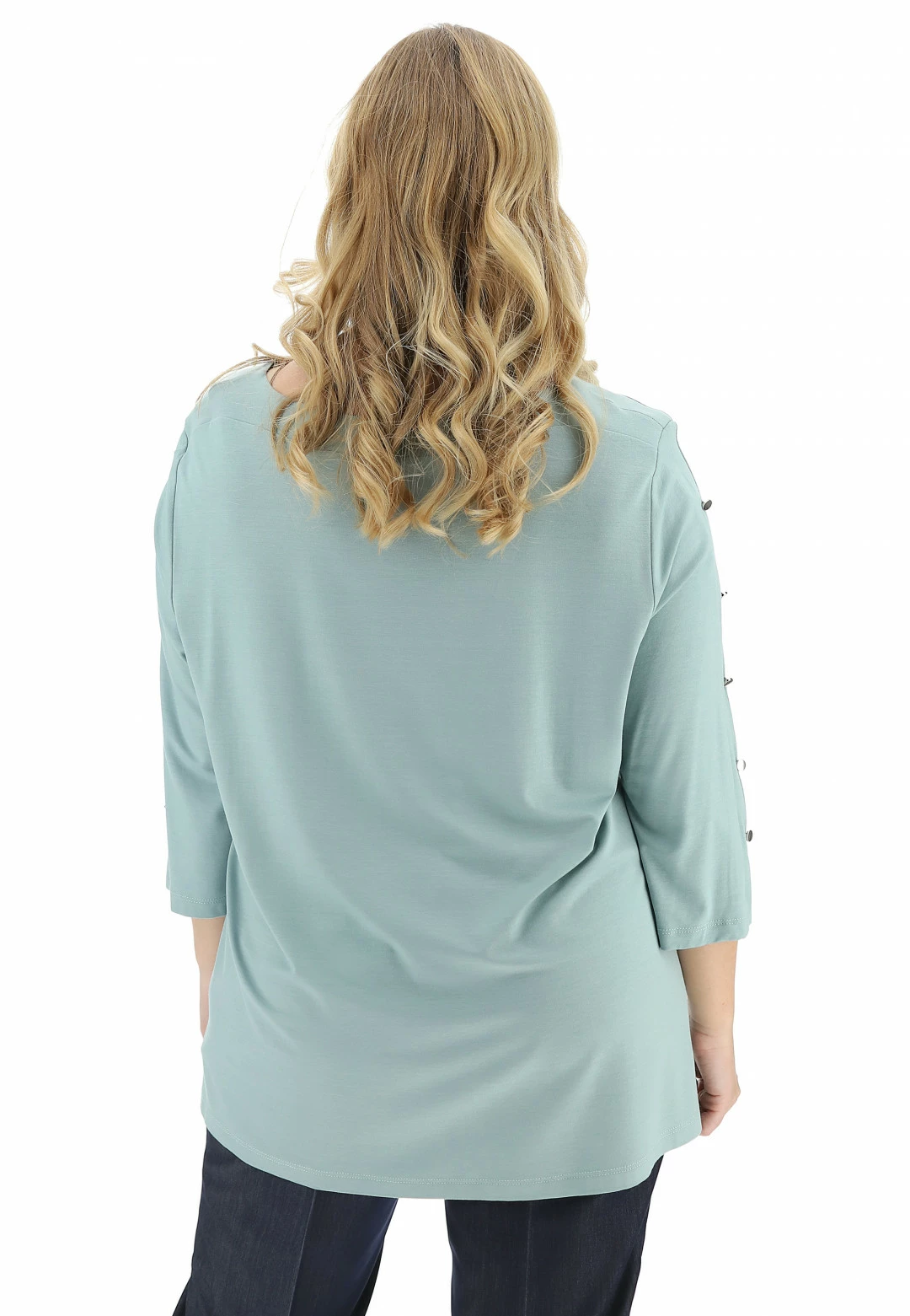 BE BLUE ENEMY Maglia Viscosa Blue Enemy Con Bottoni Maniche - immagine 3