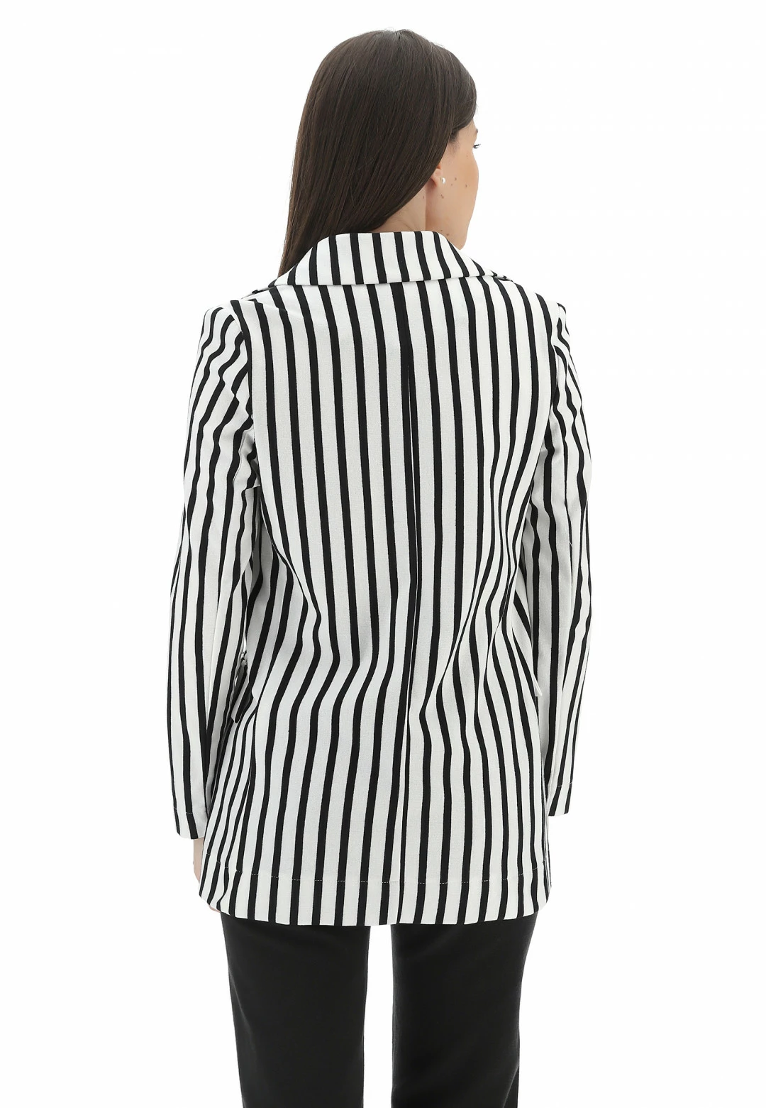 EKS Giacca èks Donna Con Fantasia A Righe Made In Italy - immagine 3