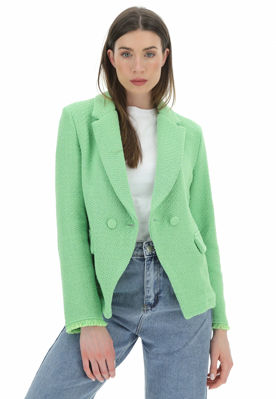 Giacca Tweed Doppiopetto Rosa G. - immagine 13