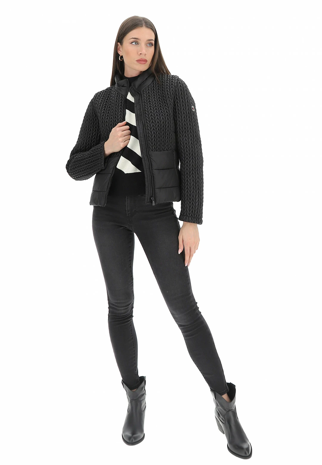 In My Hood Giubbino Con Lavorazione Trecce Inmyhood Hw22wjk13 - immagine 4