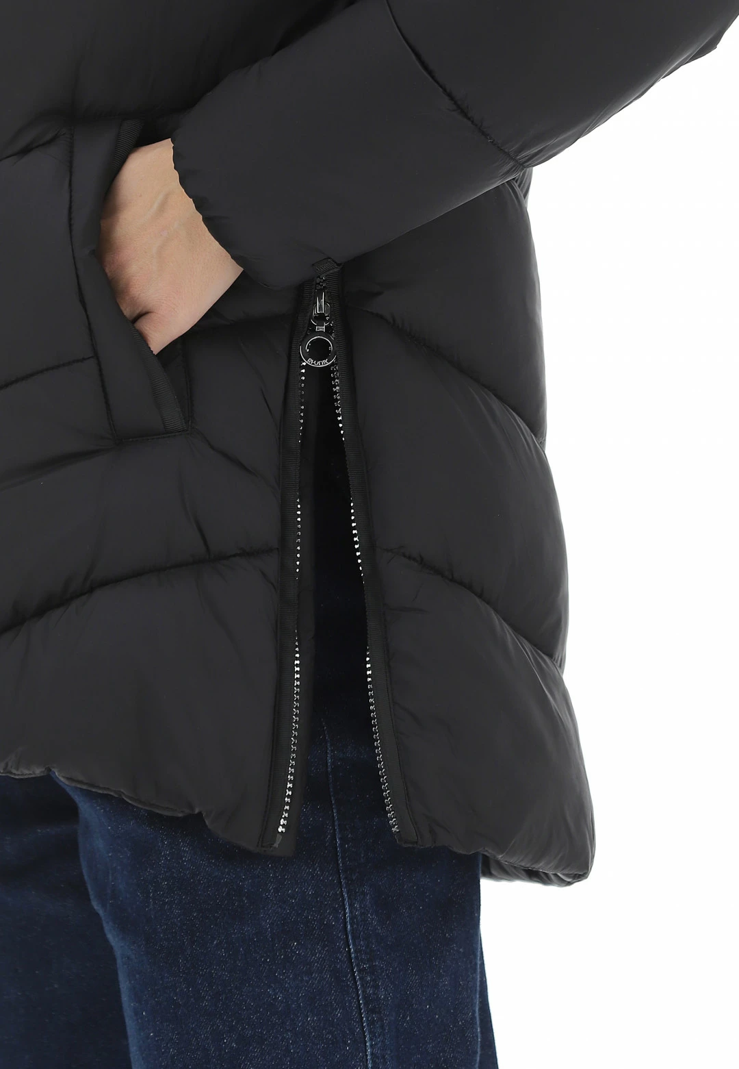 Giubbino Svasato Rihunik Mod. Lovisa Con Aperture Laterali E Collo Imbottito - immagine 4