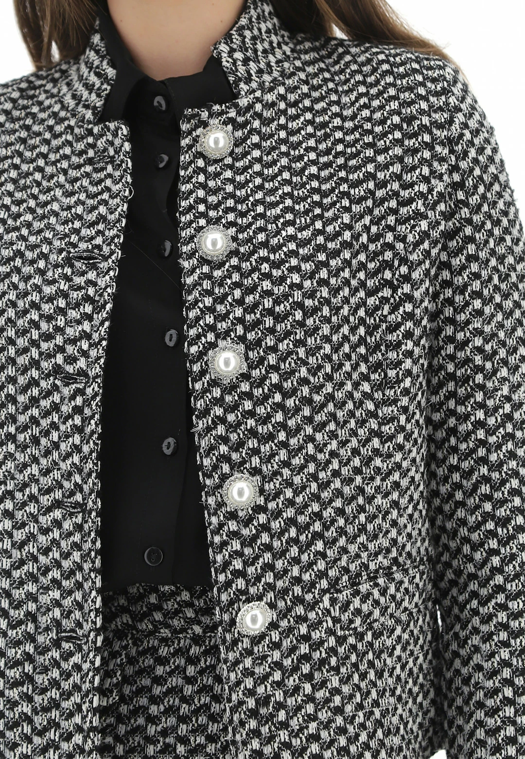 Giacchino Lavorato Con Bottoni Gioiello Fly Girl Art. 6164 - immagine 5