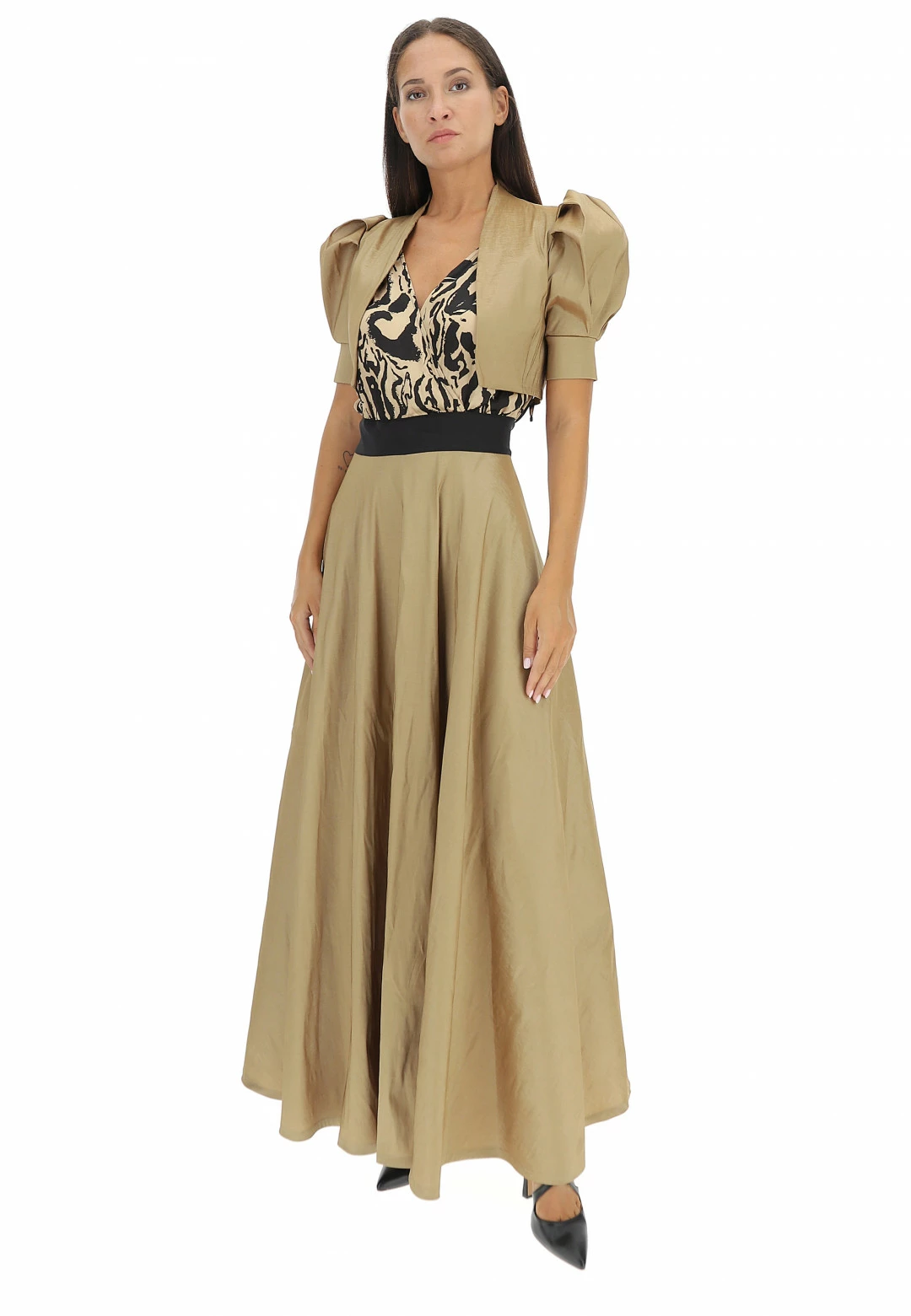 Bolerino Rinascimento Oro Manica Sbuffo Cfc0104e99fn - immagine 5