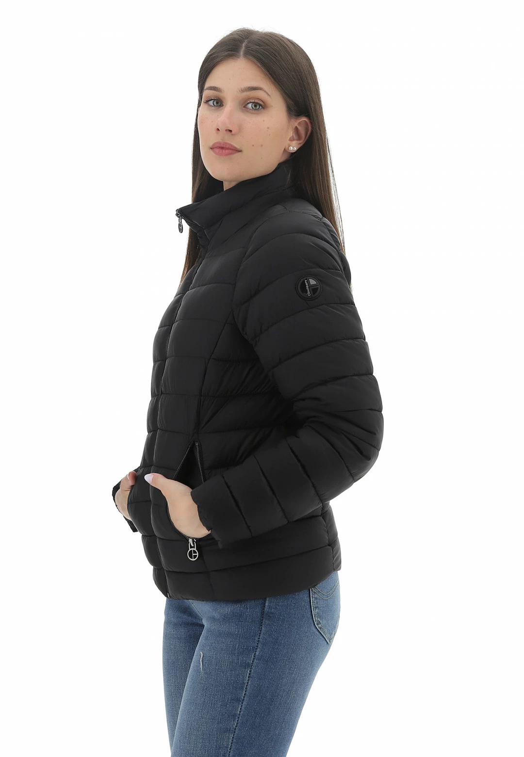 Giubbotto Con Collo A Fascia Clinchberry E Patch Logo - immagine 2