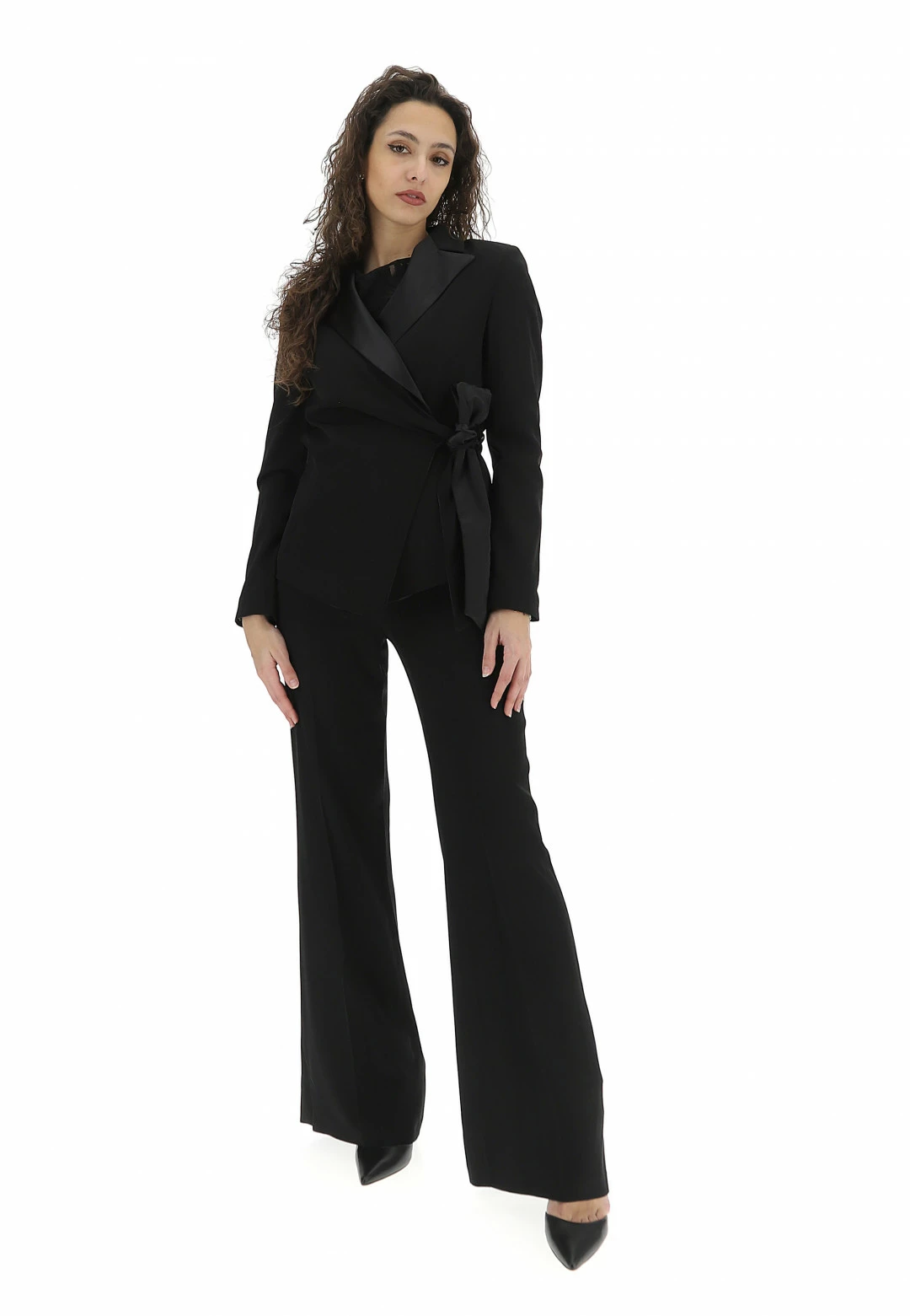 Giacca Con Revers Satin Artigli Donna - immagine 4