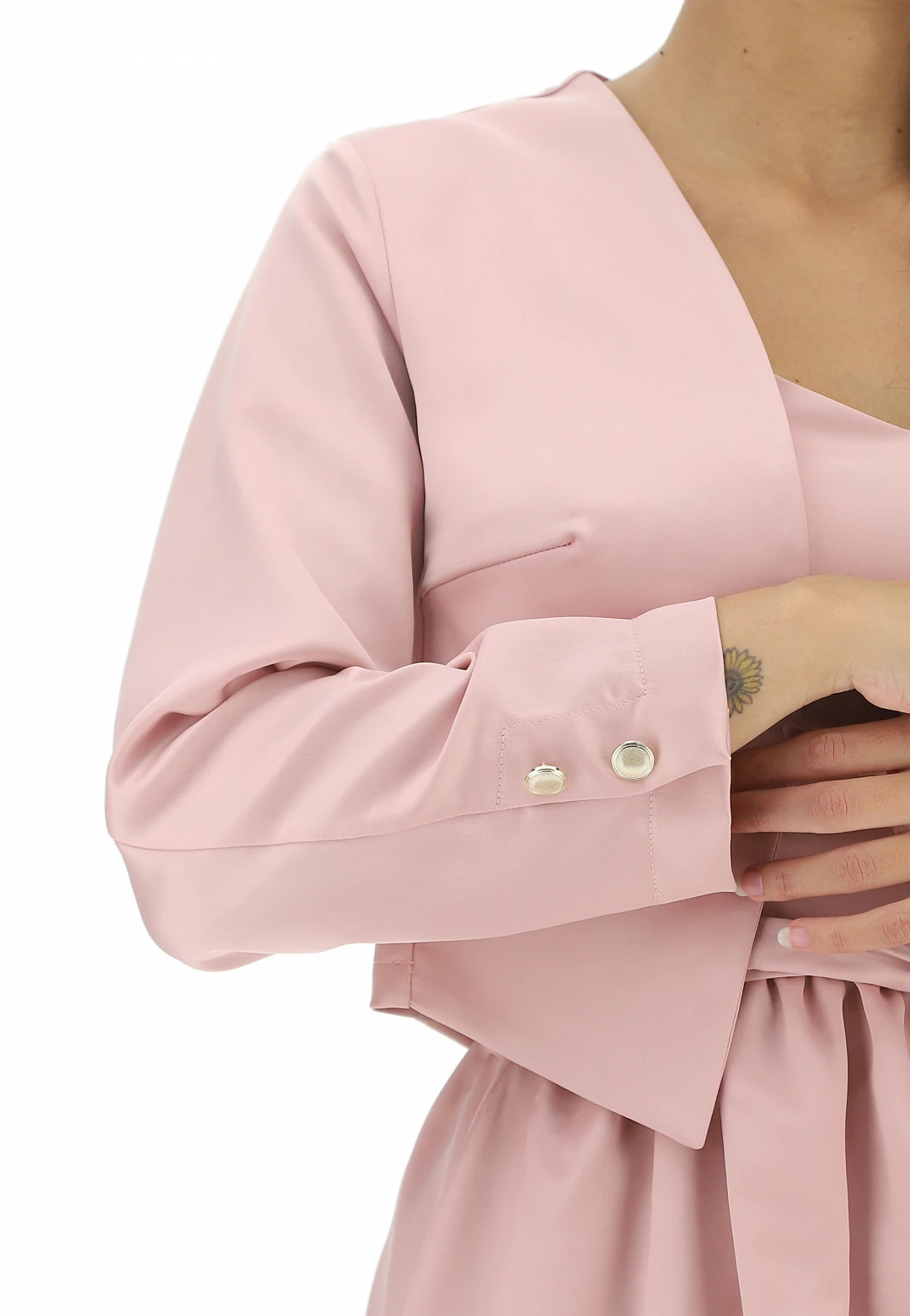 EKS Bolerino Effetto Satin Tinta Unita èks - immagine 10