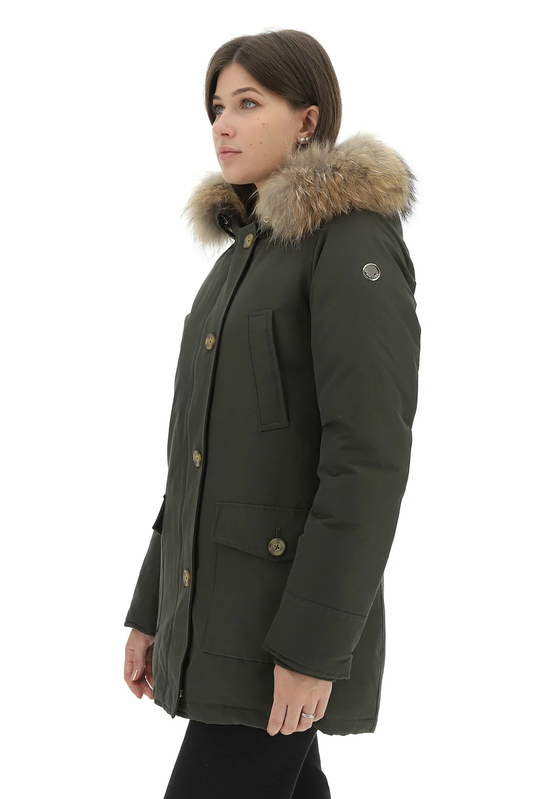 Parka Mixture G624 Con Cappuccio E Pelliccia Murmasky Removibile E 4 Tasche - immagine 10