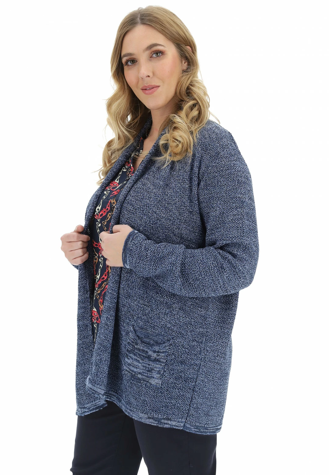 BE BLUE ENEMY Cardigan Aperto Con Collo Sciallato Blue Enemy - immagine 7