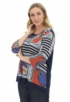 BE BLUE ENEMY T-shirt Manica 3/4 Blue Enemy Con Stampa Catene