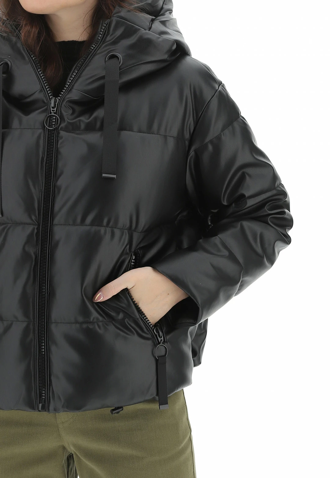 Giubbino Similpelle Imbottito Softy - immagine 4