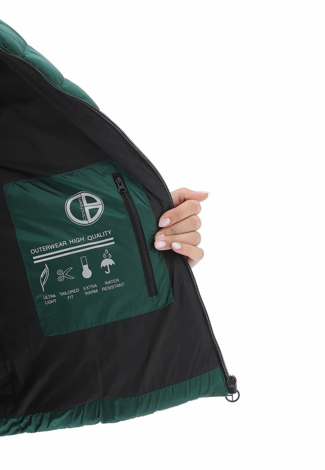 Giubbotto Con Collo A Fascia Clinchberry E Patch Logo - immagine 18