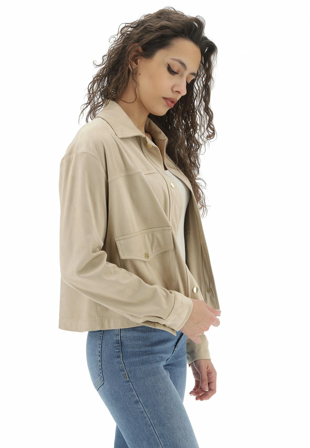 EKS Giacca Effetto Suede èks Donna - immagine 2