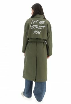 Trench Lungo Dixie Stampa Retro Kbbtuqi