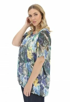 Blusa Chiffon Lea H. Con Fiori