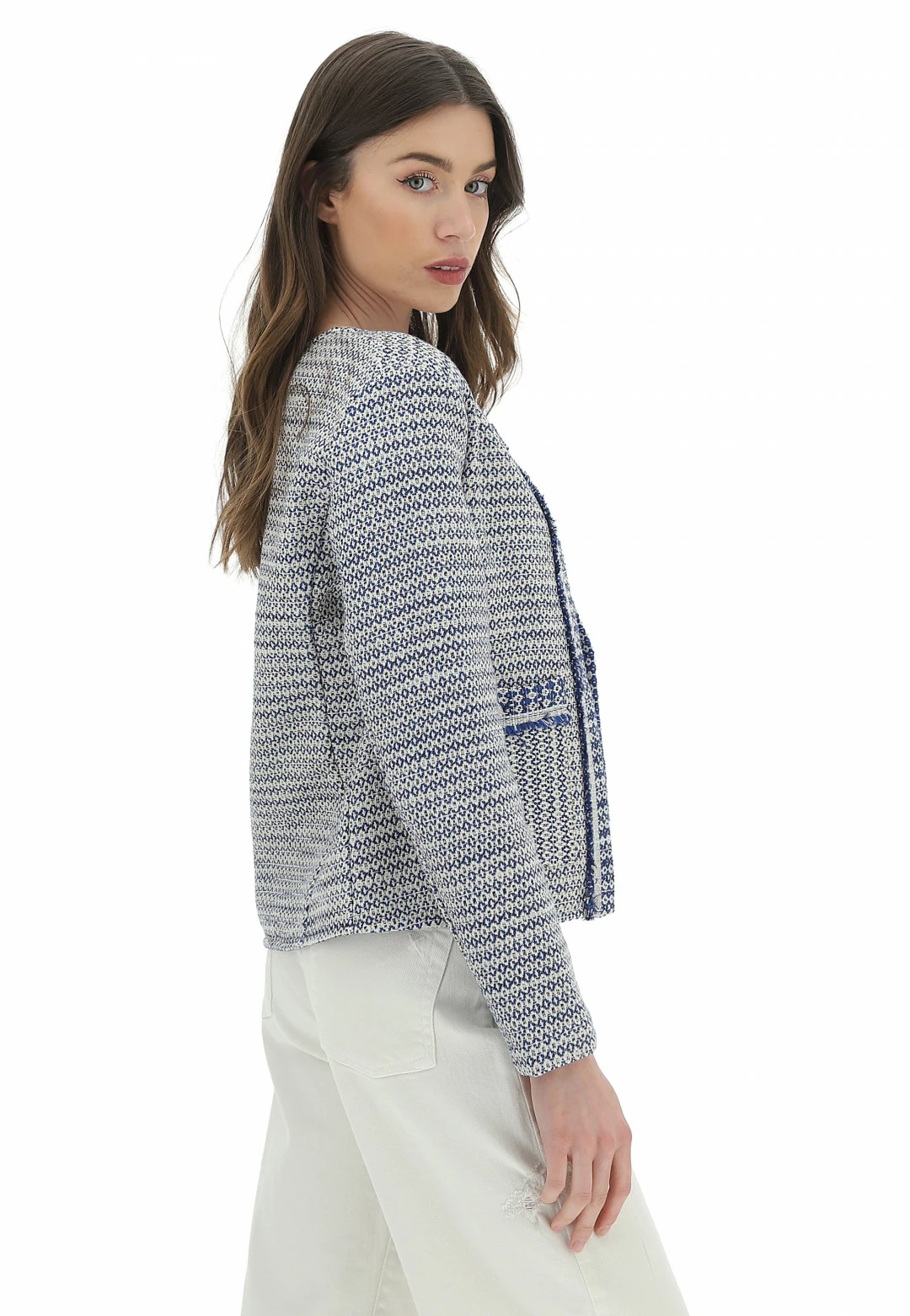 Giacca A Rombi Sfrangiata Dixie Donna - immagine 3