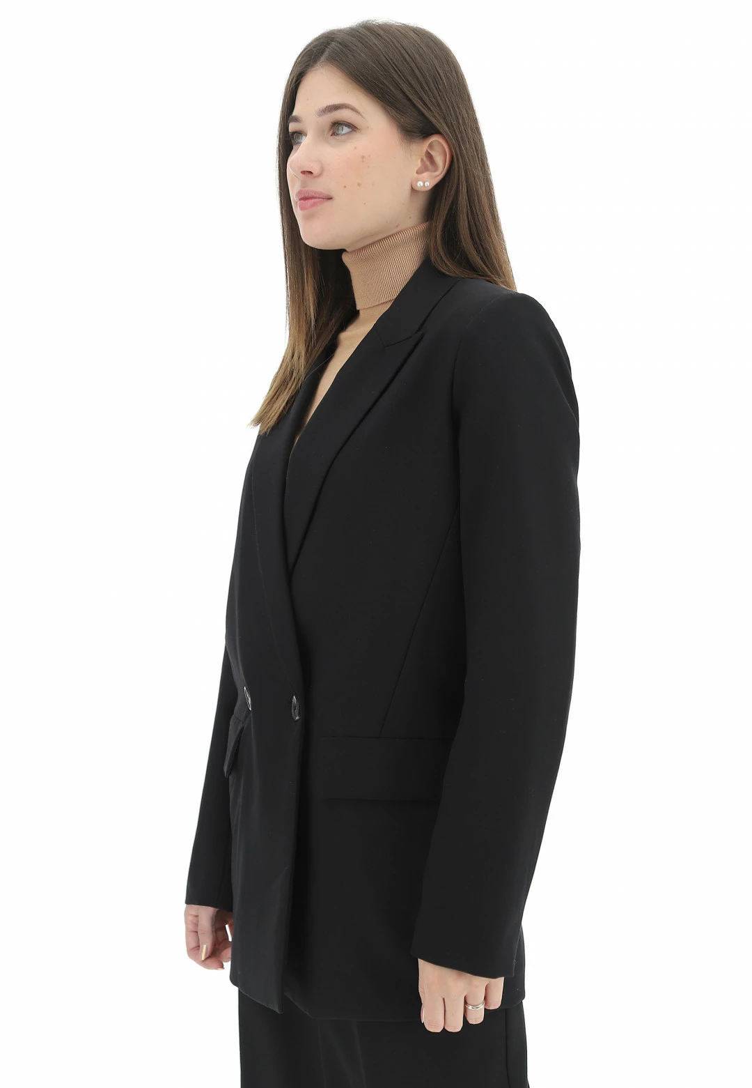 Giacca Foderata Vero Moda Doppio Petto In Tinta Unita - immagine 8