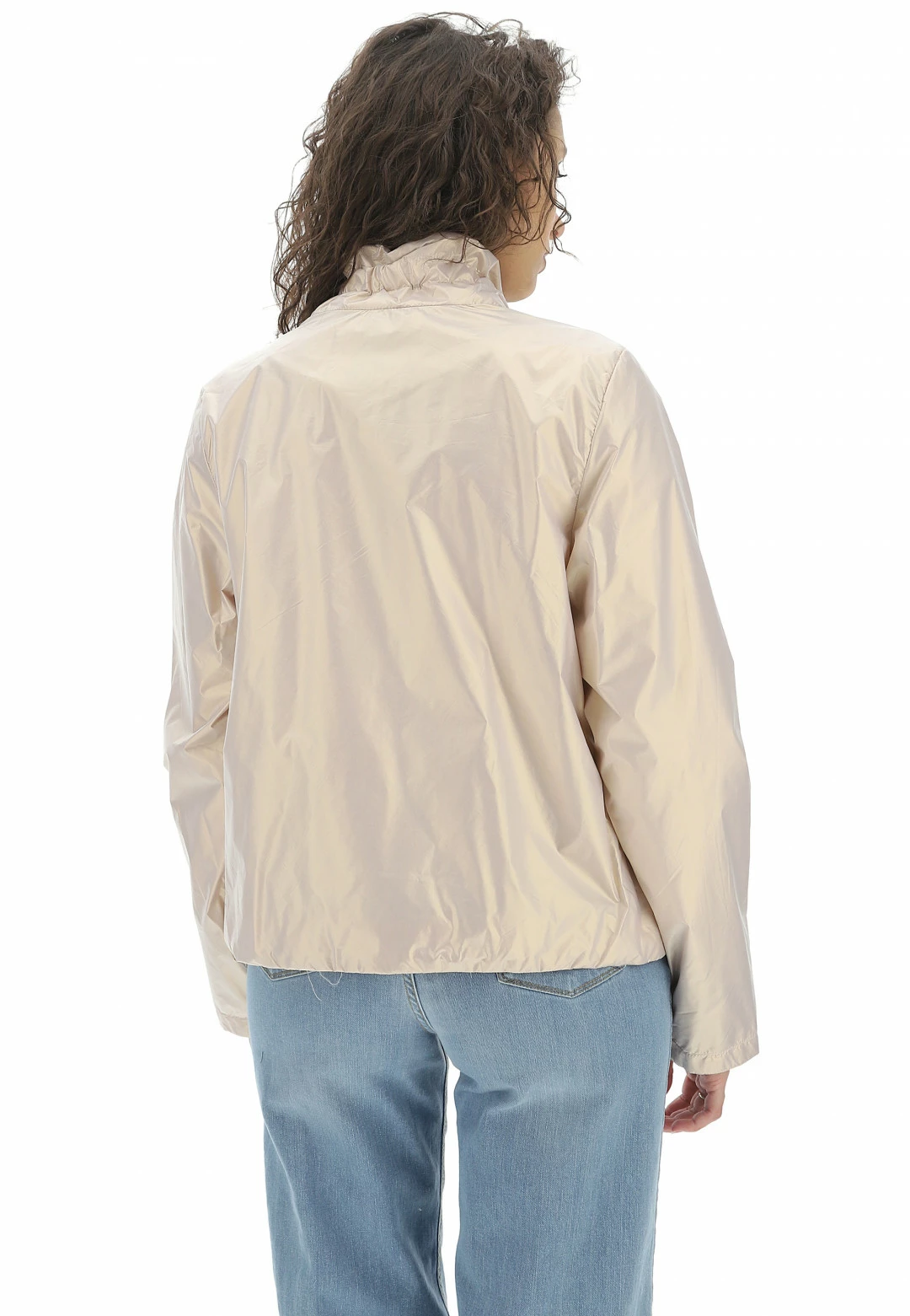 YES.ZEE Giubbino Yes Zee Donna In Nylon Lucido Effetto Perlato Con Zip - immagine 10