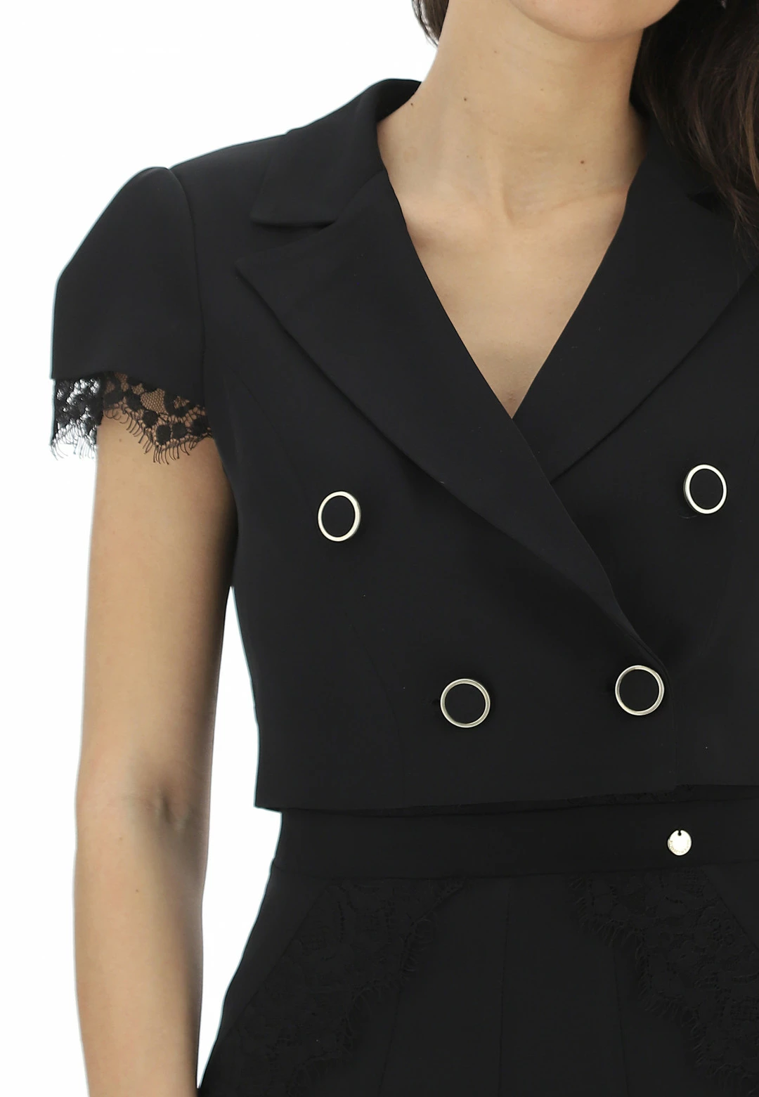 Giacca Crop Inserti Pizzo Rinascimento - immagine 3