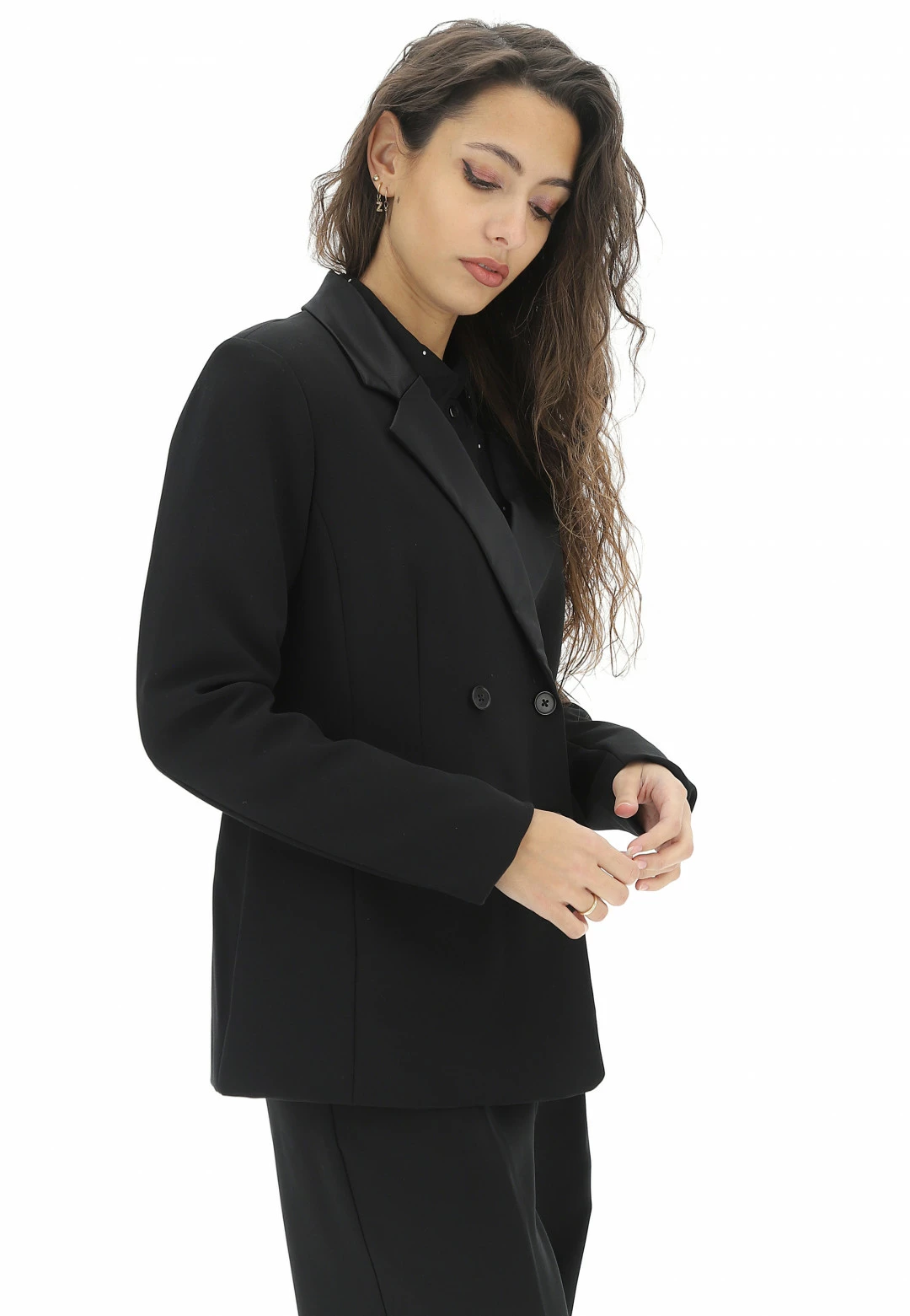 Giacca Doppiopetto Vero Moda Con Dettagli In Raso - immagine 8