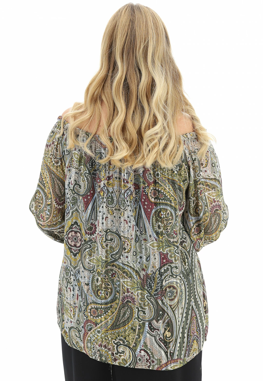 Camicetta Manica Lunga Lara Prince Cas9738 Con Fantasia Cachemire - immagine 13