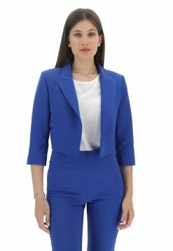 Blazer Crop Aperto In Tinta Unita Rinascimento