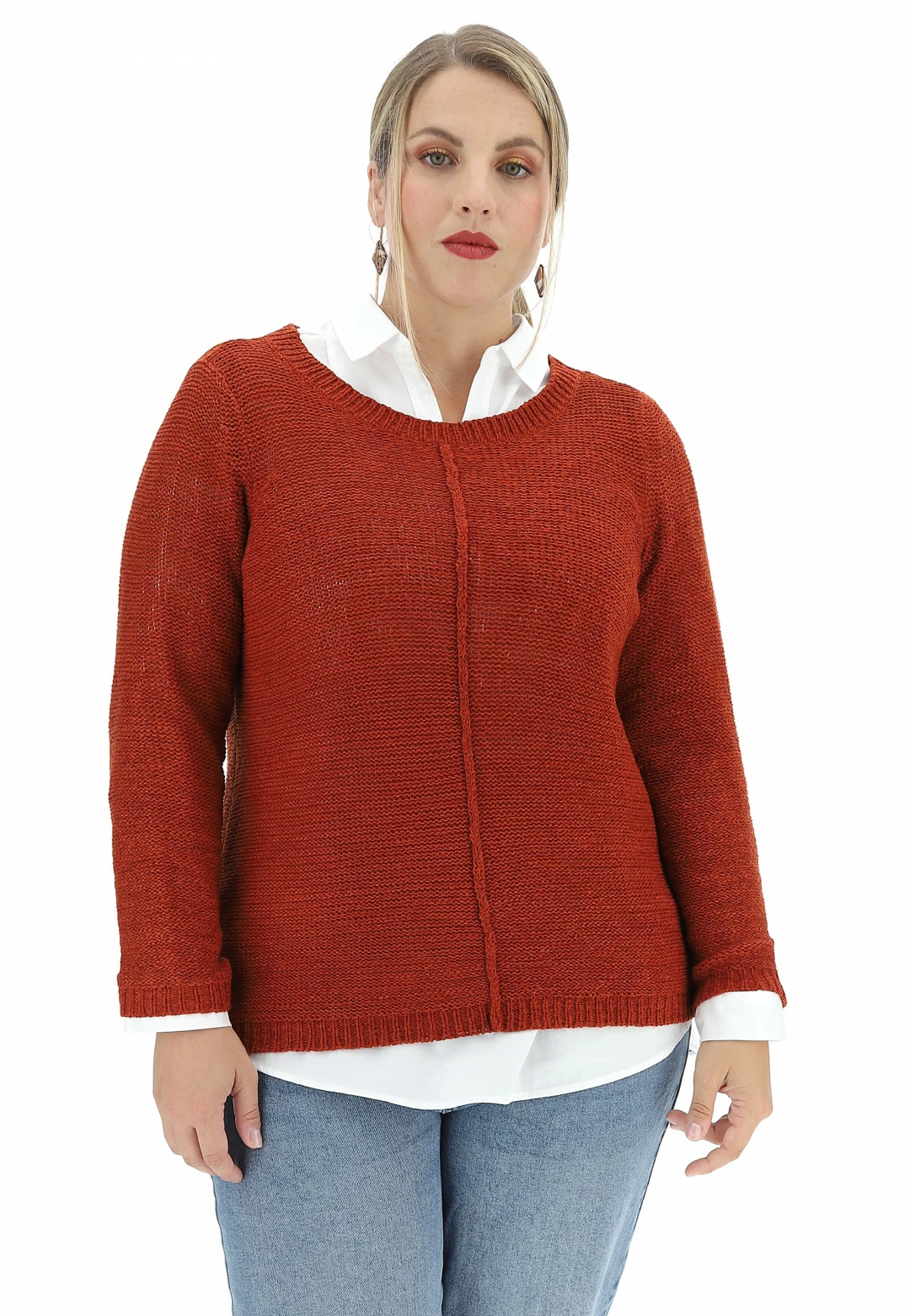 Maglione Girocollo In Fettuccina Only Carmakoma - immagine 7