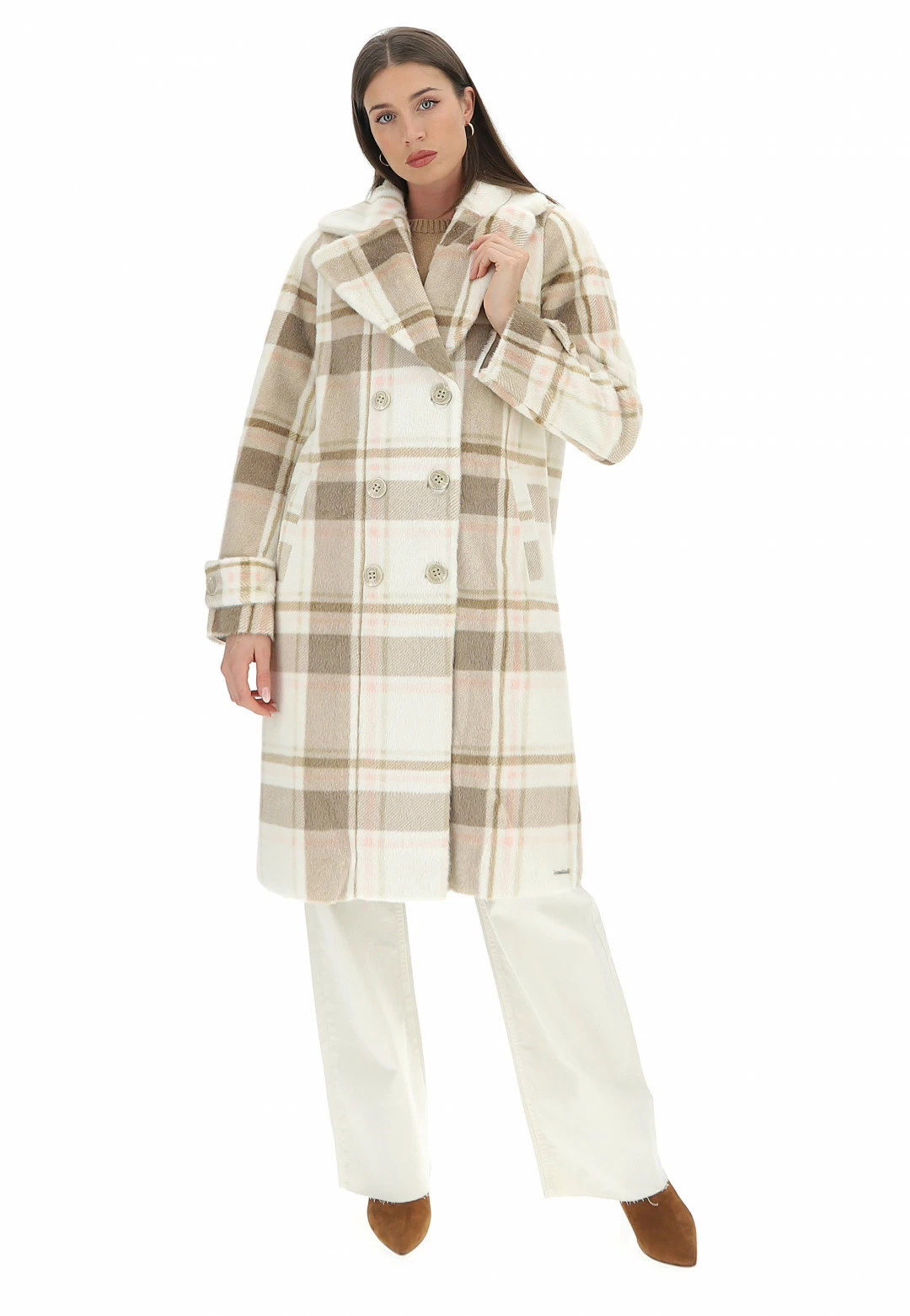 Cappotto Morbido Rino & Pelle Quadrettato - immagine 4